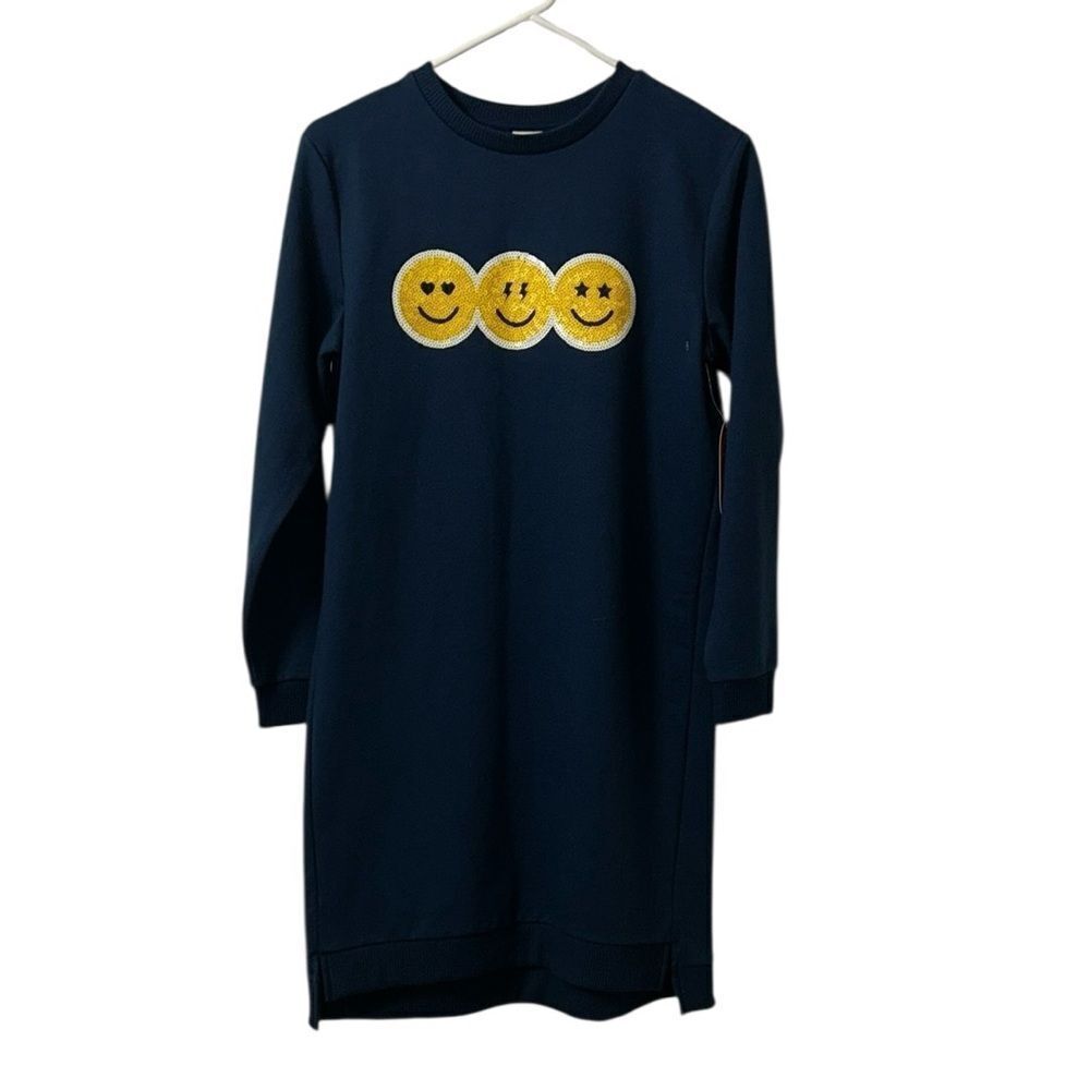 Wonder Nation Girls Blue Sweater Dress(Size XXL/18)